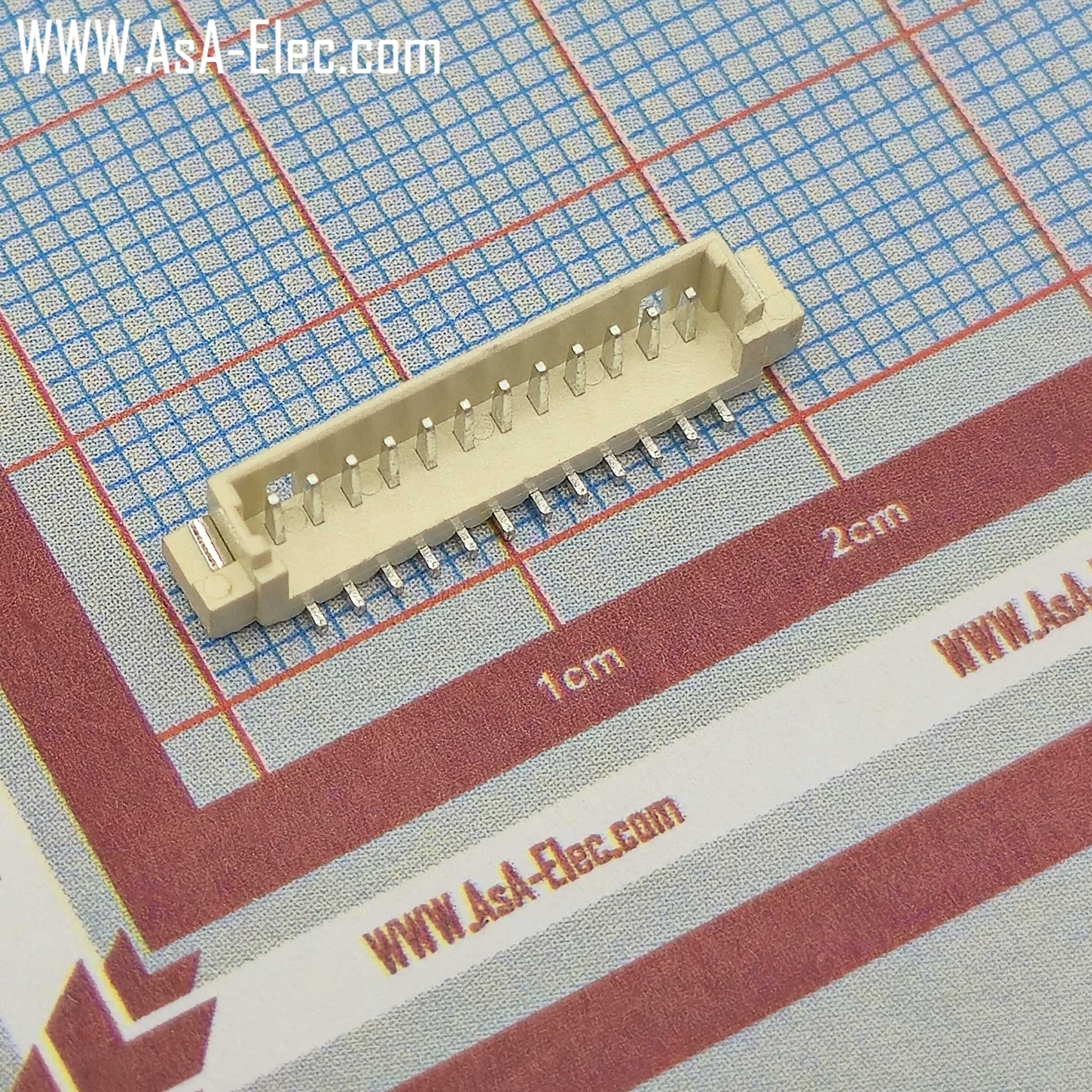 کانکتور FH تیغه ای 1.25 میلی متر 12 پین نر SMD STRAIGHT